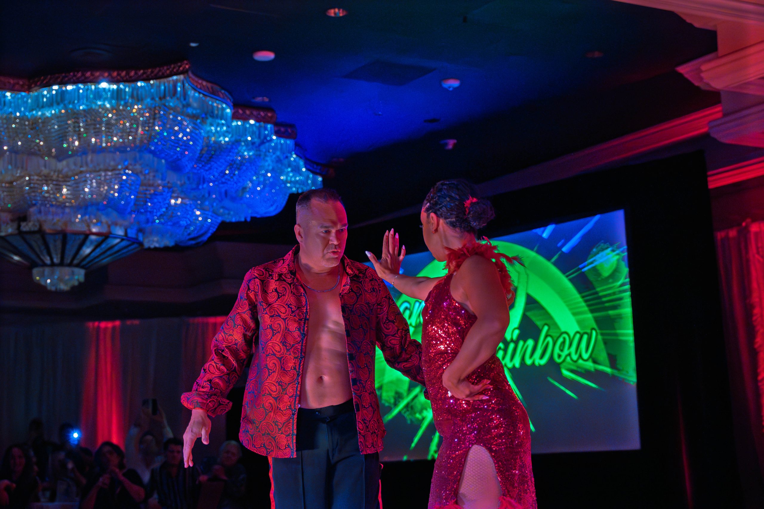 Dancing Under The Rainbow production moment